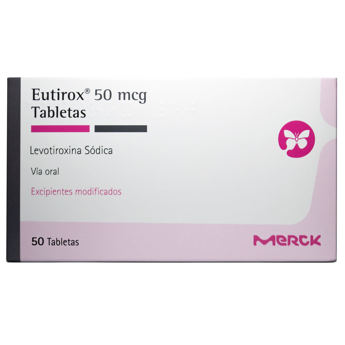 Eutirox Levotiroxina Sódica 50 mcg Merck Caja x 50 Tabletas