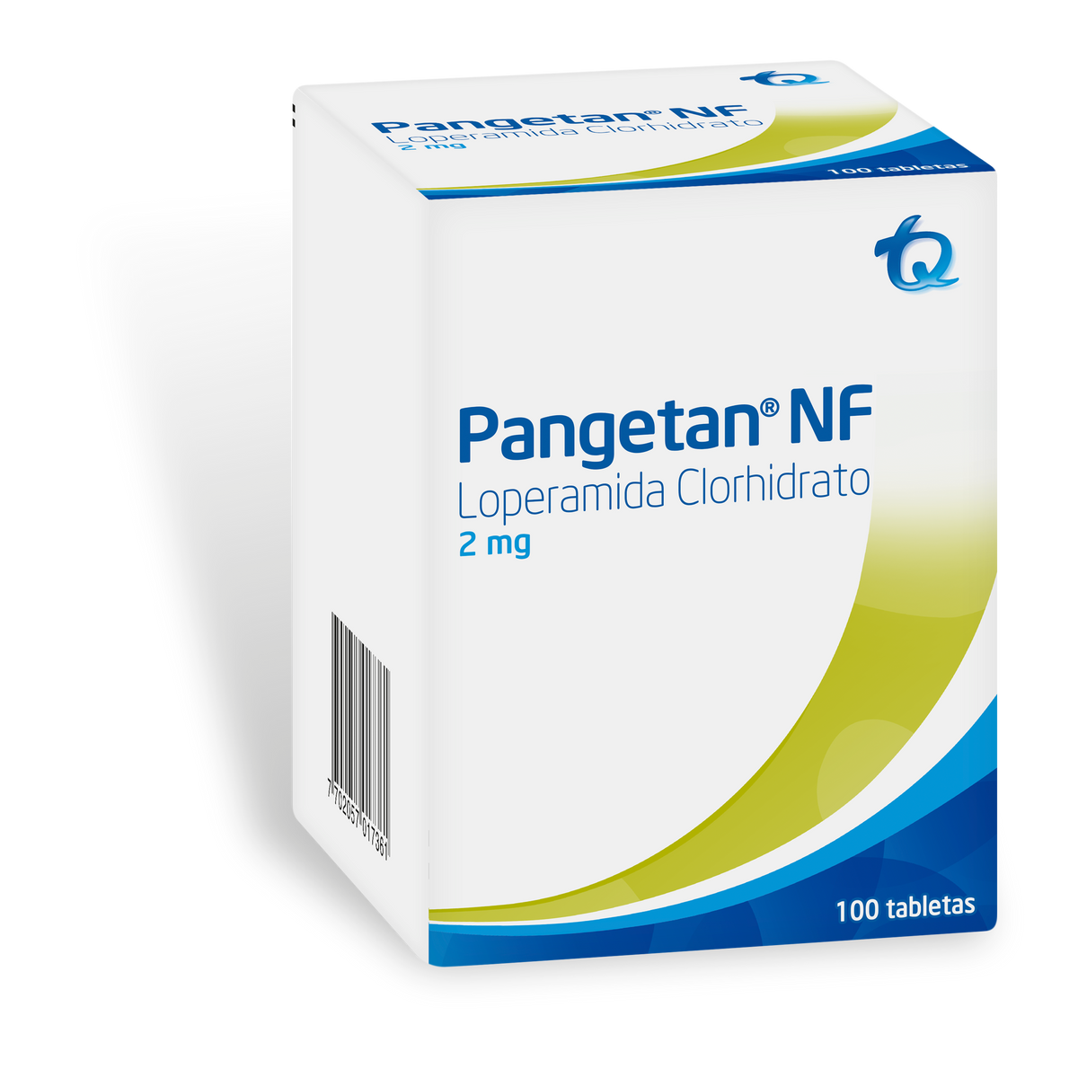 Pangetan NF Loperammida Clorhidrato 2 mg Tecnoquímicas Caja x 100 Tabletas