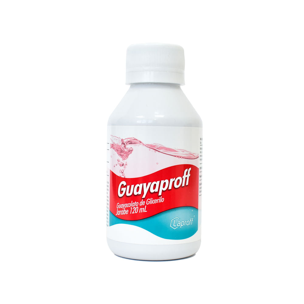 Guayaproff Guayacolato de Glicerilo 300mg/15ml Jarabe Frasco x 120 ml