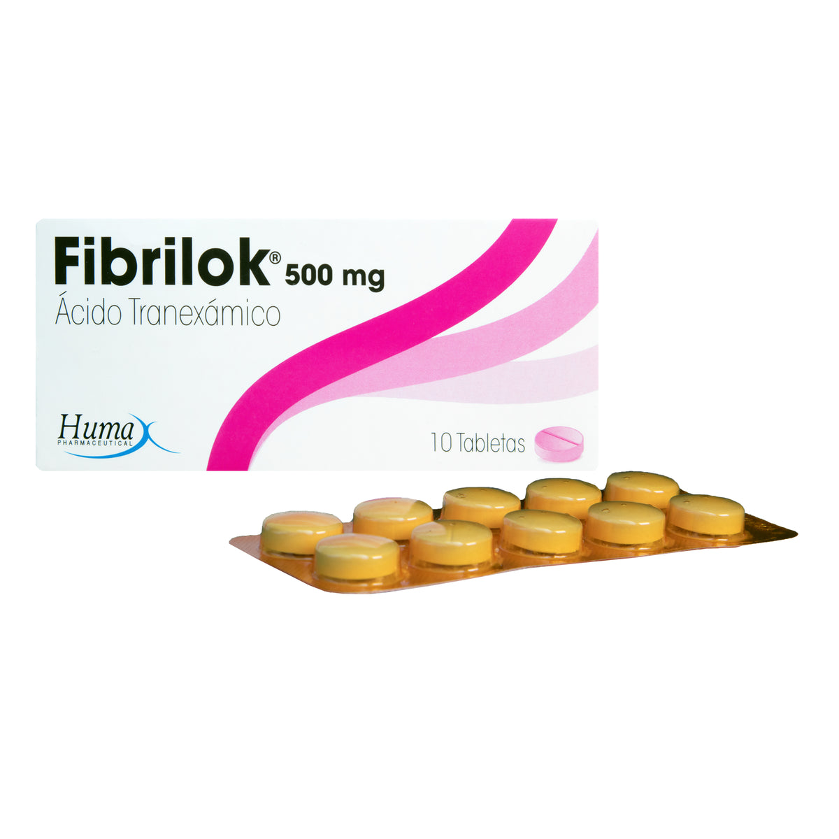 Fibrilok 500 mg Humax Caja x 10 Tabletas