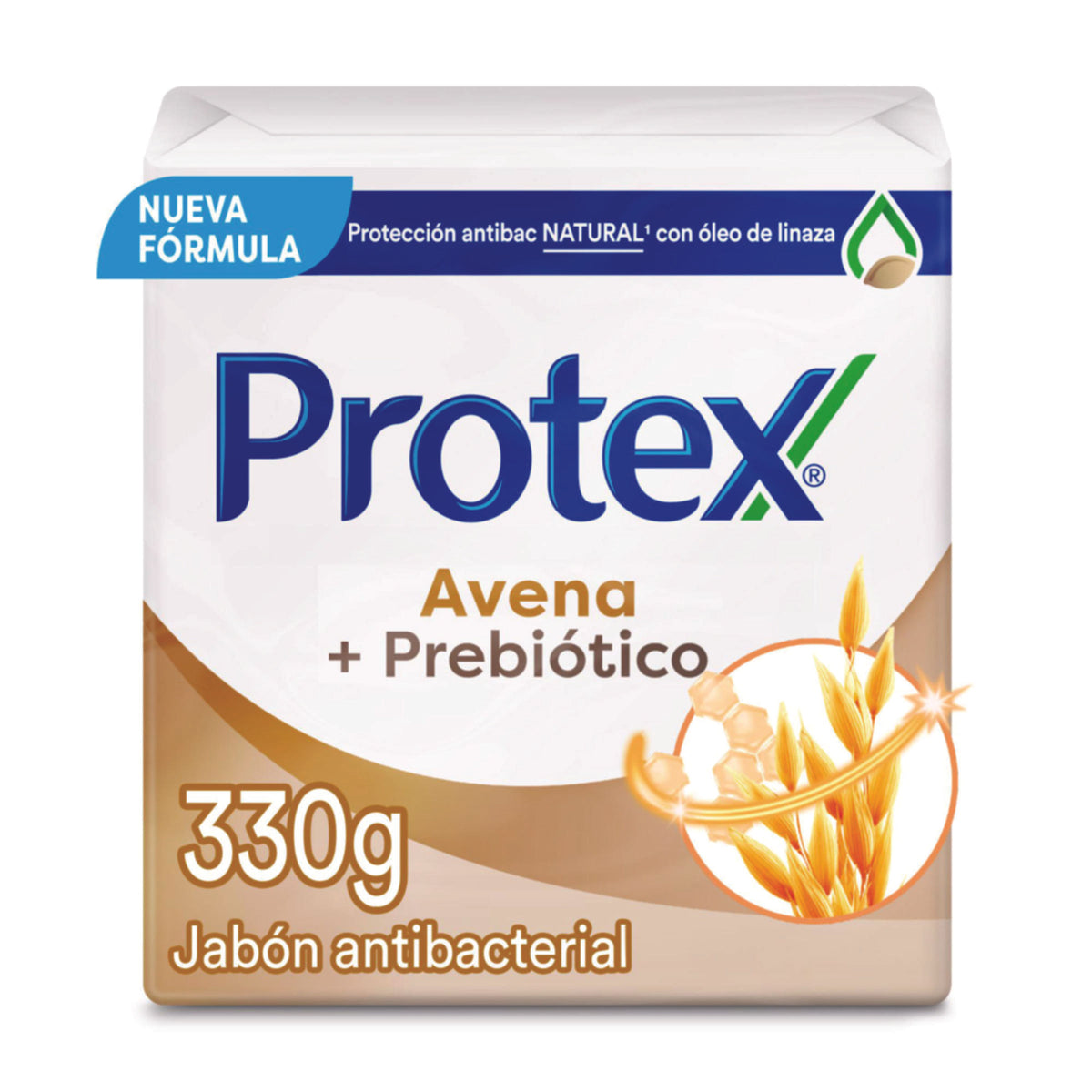 Jabón Antibacterial Protex Avena 110 gr Paquete x 3 und