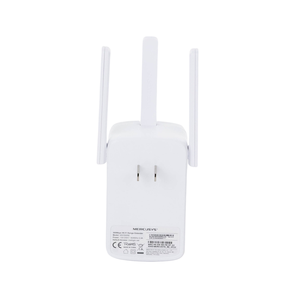 Extensor de Cobertura WiFi 300 Mbps 2.4 GHz 3 antenas