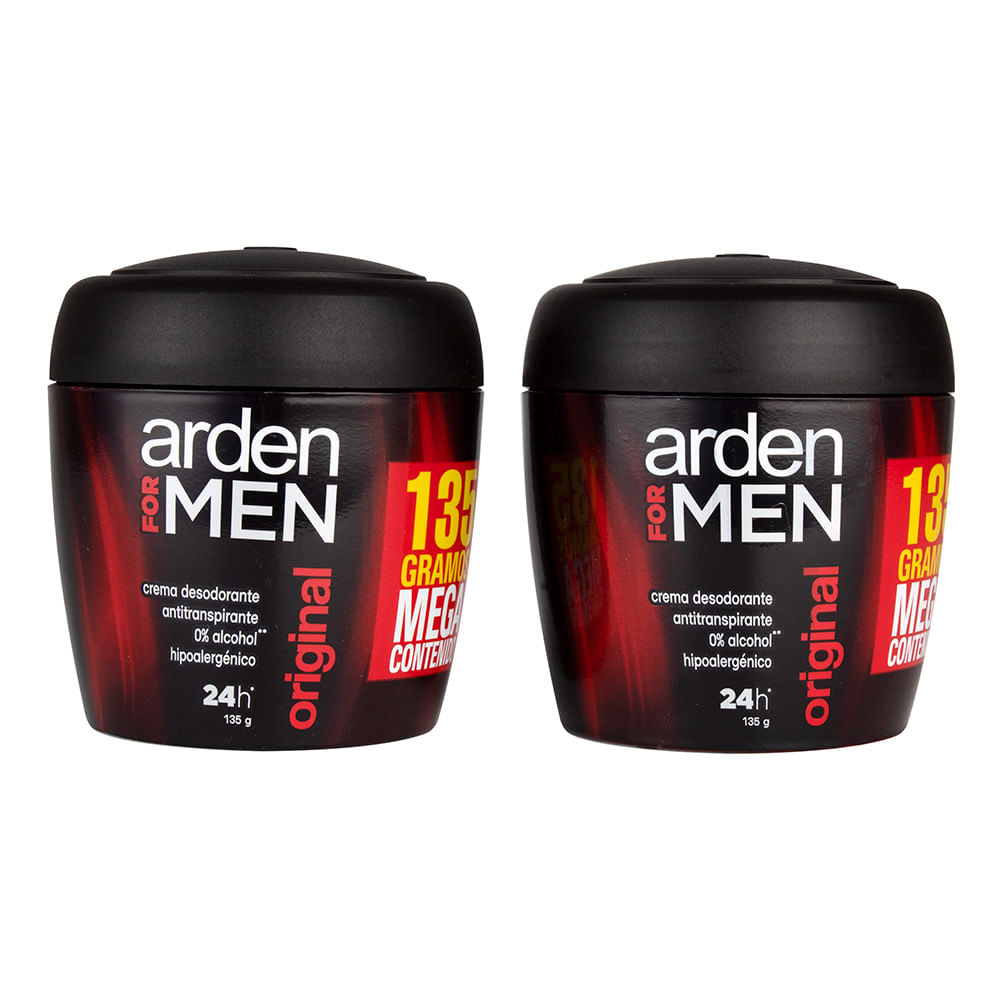 Desodorante Crema Arden For Men Original 135 gr x 2 und