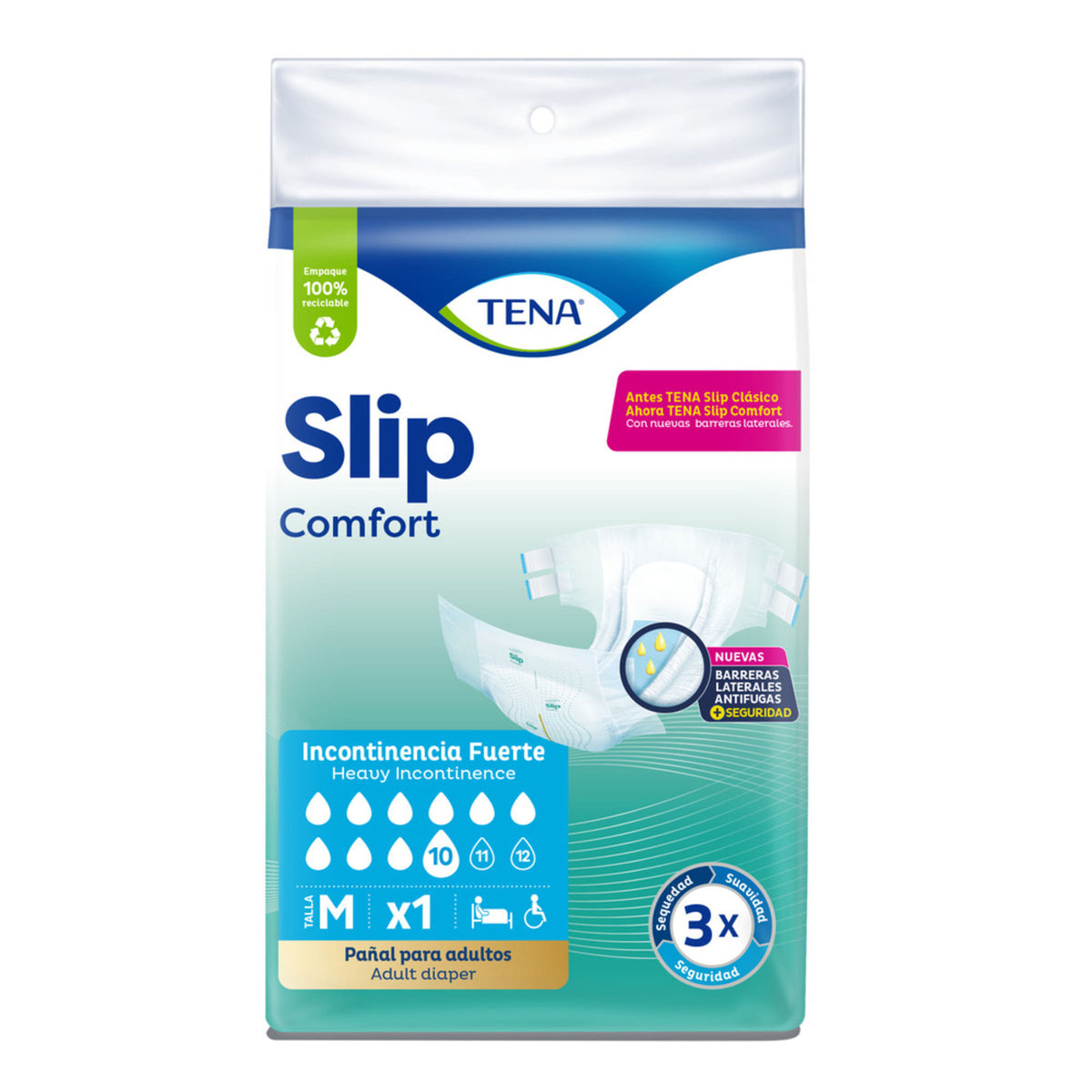 Pañal Adulto Tena Slip Comfort M Paquete x 1 und