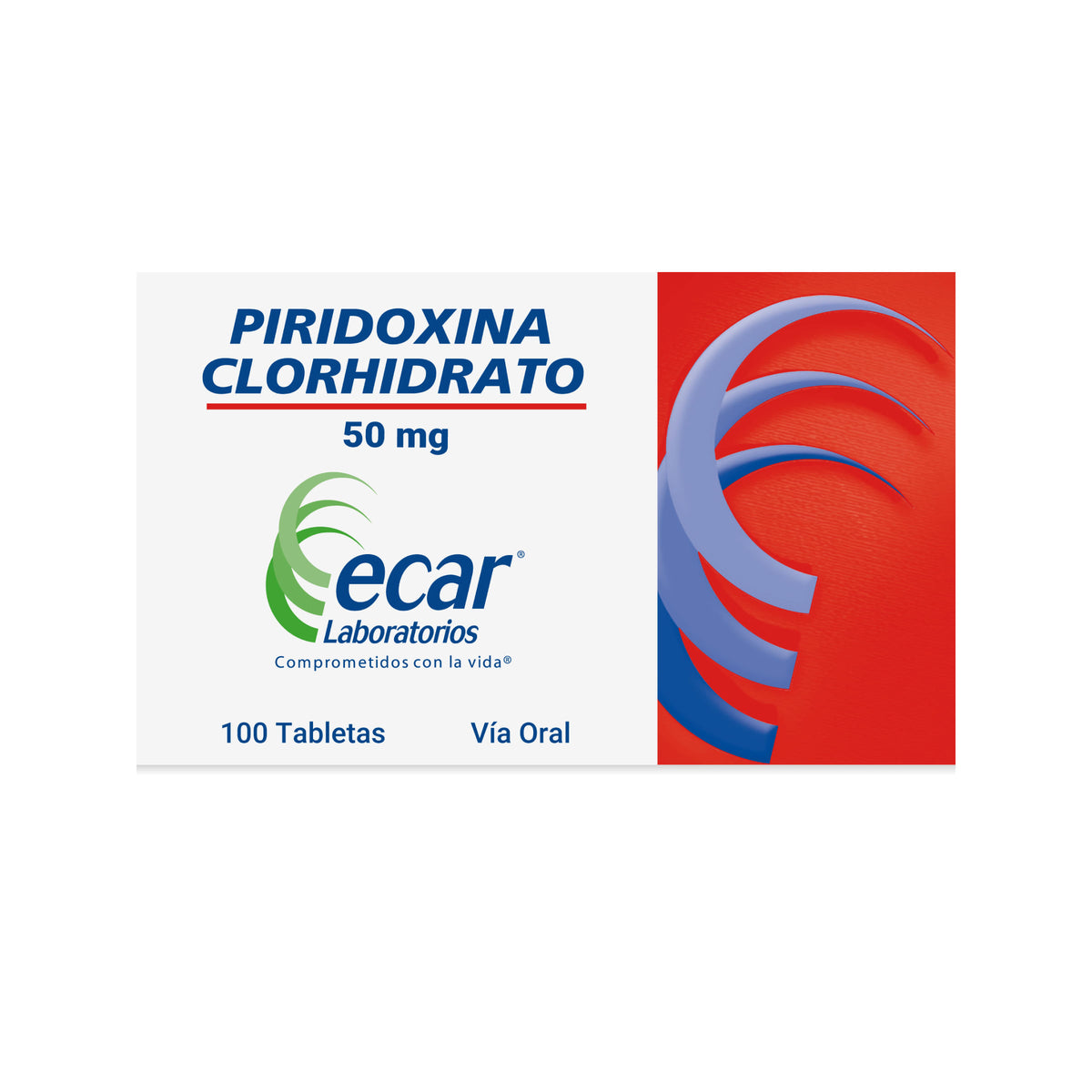 PIRIDOXINA CLORHIDRATO 50 MG (ECAR) SKU25094