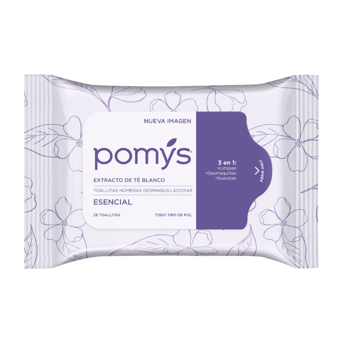 POMYS TOALLITAS HUMEDAS DESMAQUILLADORAS ESENCIAL SKU123705
