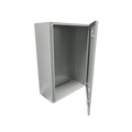 Gabinete de Acero IP66 Placa Trasera Interior + Compuerta Inferior Atornillable (Incluye Chapa y Llave)