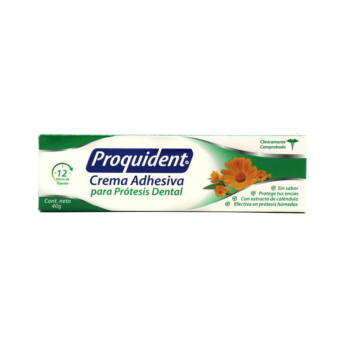 Crema Adhesiva Para Prótesis Proquident Sabor Menta x 40 gr
