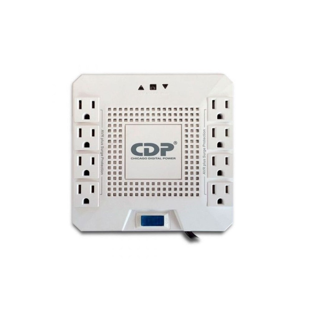 Regulador de Voltaje CDP 1800VA/1000W 8 Tomas de Salida