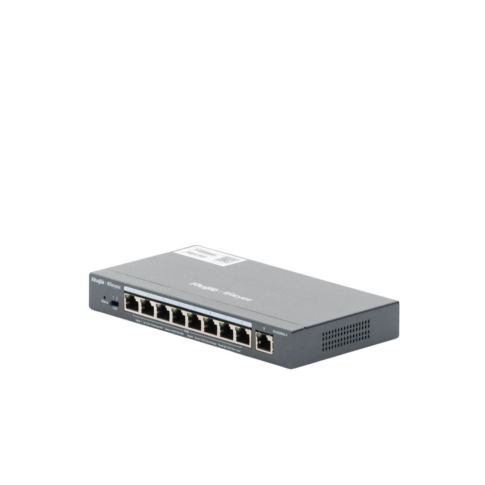Switch PoE inteligente con 9 puertos gigabit 8 puertos PoE