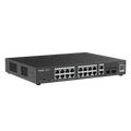 Switch PoE Administrable Gigabit 20 Puertos con 16 PoE+ 2 SFP Gestión en la Nube 250W
