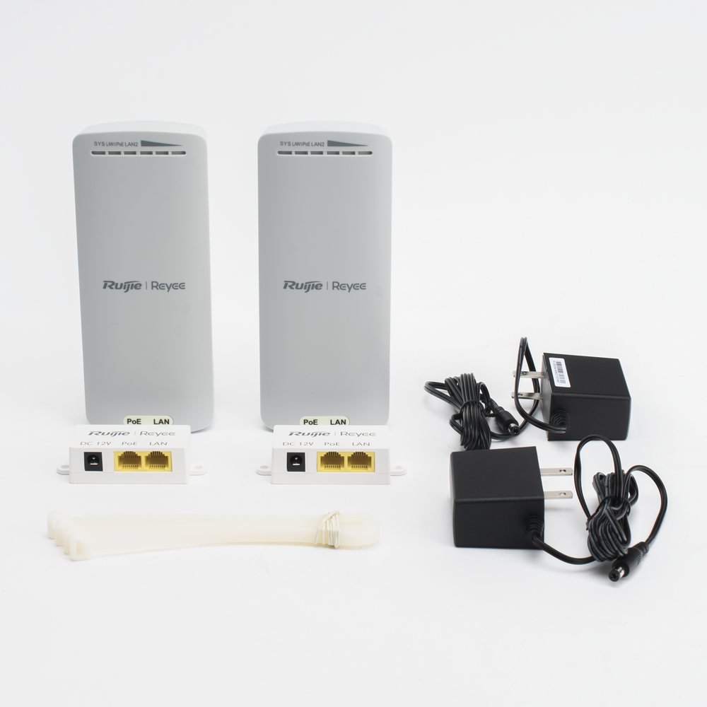 Kit completo Punto a Punto hasta 500m 2.4GHz hasta 300Mbps