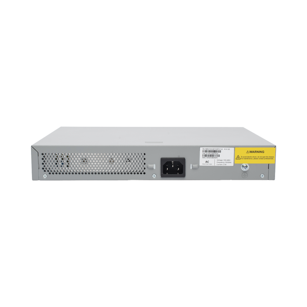 Switch Admin PoE Capa 2 + 8 Puertos Gigabit PoE + 2 SFP Fibra 1Gb