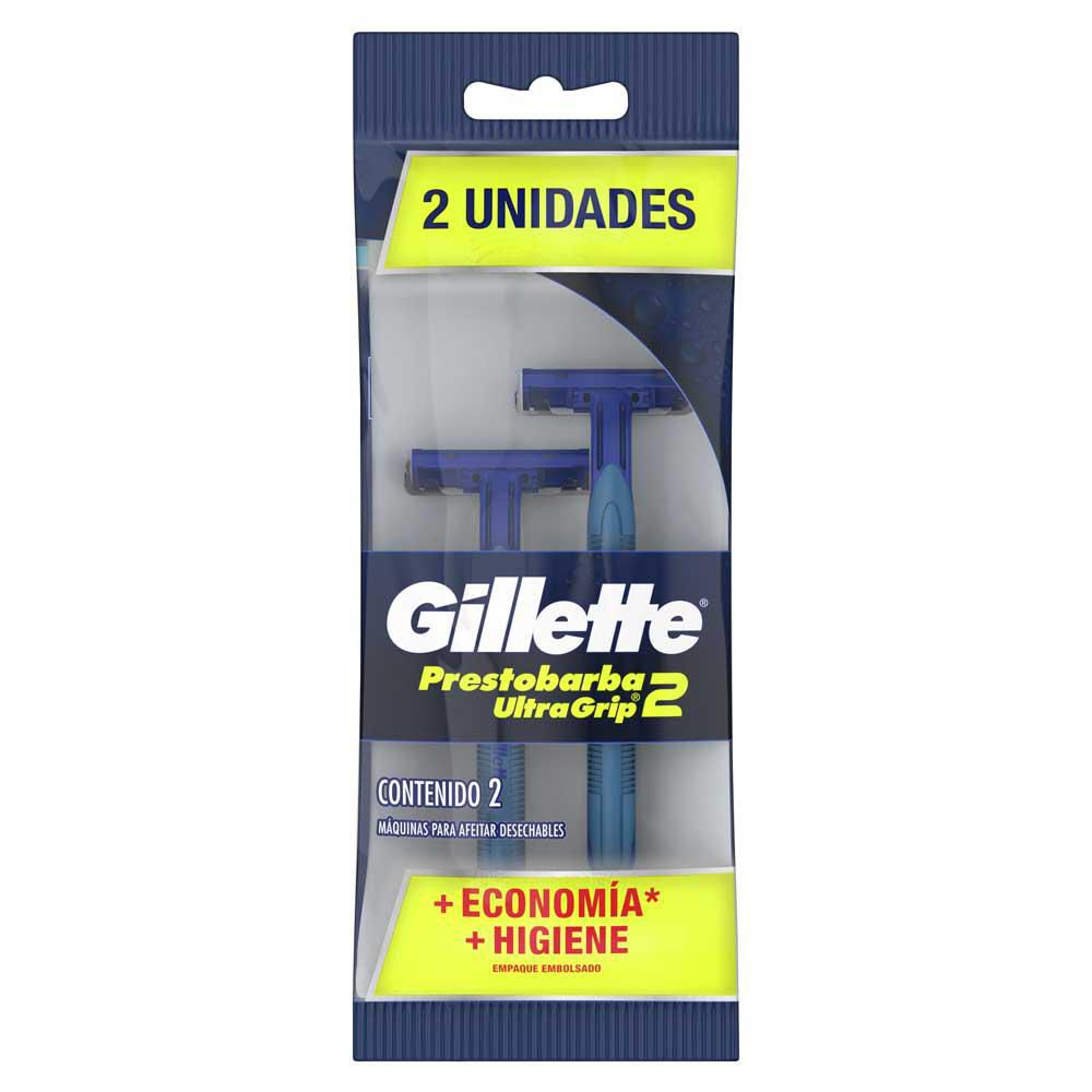 MAQUINA DE AFEITAR GILLETTE PRESTOBARBA ULTRAGRIP 2 X 2 UNIDADES SKU146896