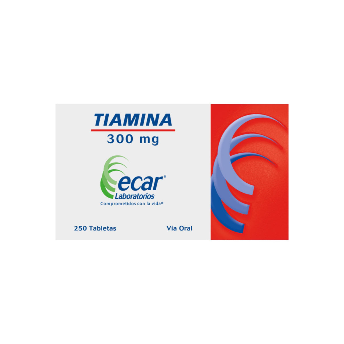 Tiamina Ecar 300 mg Caja x 250 Tabletas