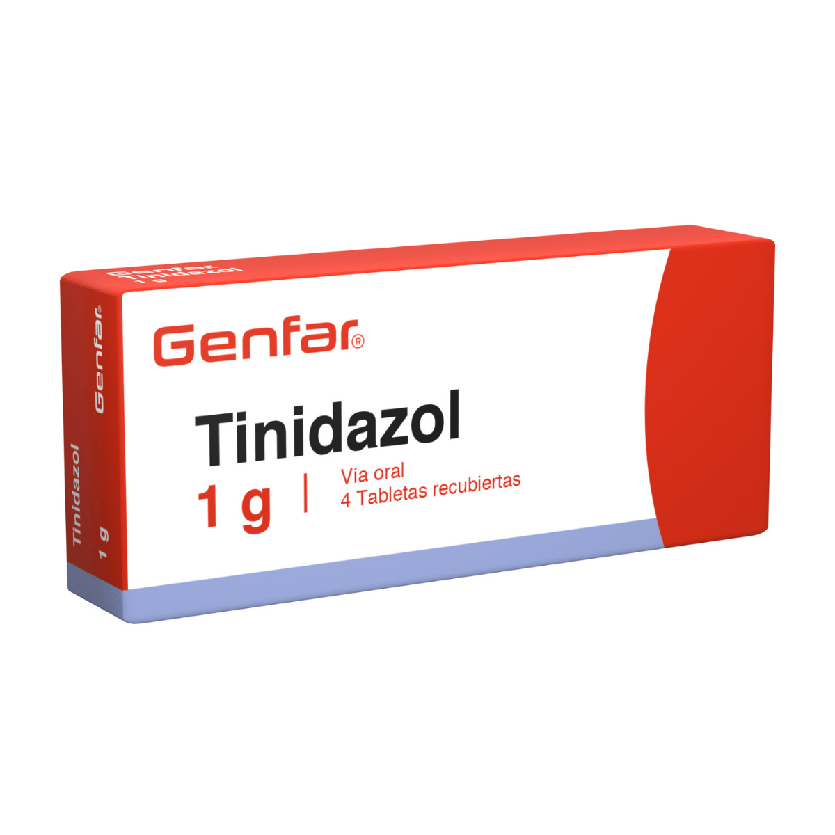 Tinidazol Genfar 1g Caja x 4 Tabletas