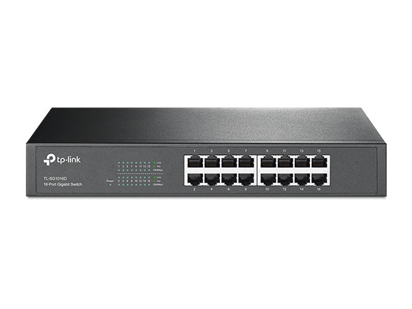 Switch de 16 puertos Gigabit para escritorio montaje en rack