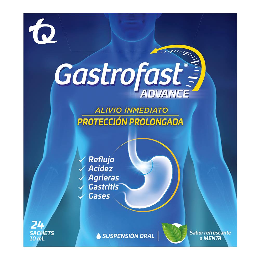 Gastrofast Advance Sabor Menta TQ Caja x 24 Sachets