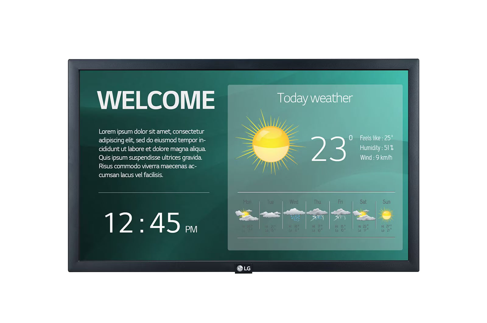 Monitor industrial LG 22" FHD