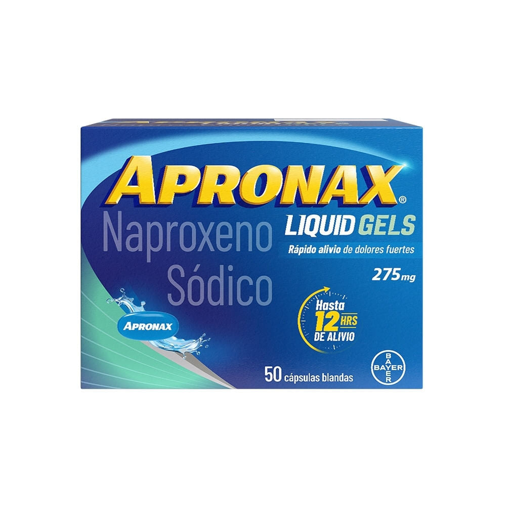 Apronax Liquid Gel 275 mg 50 Capsulas
