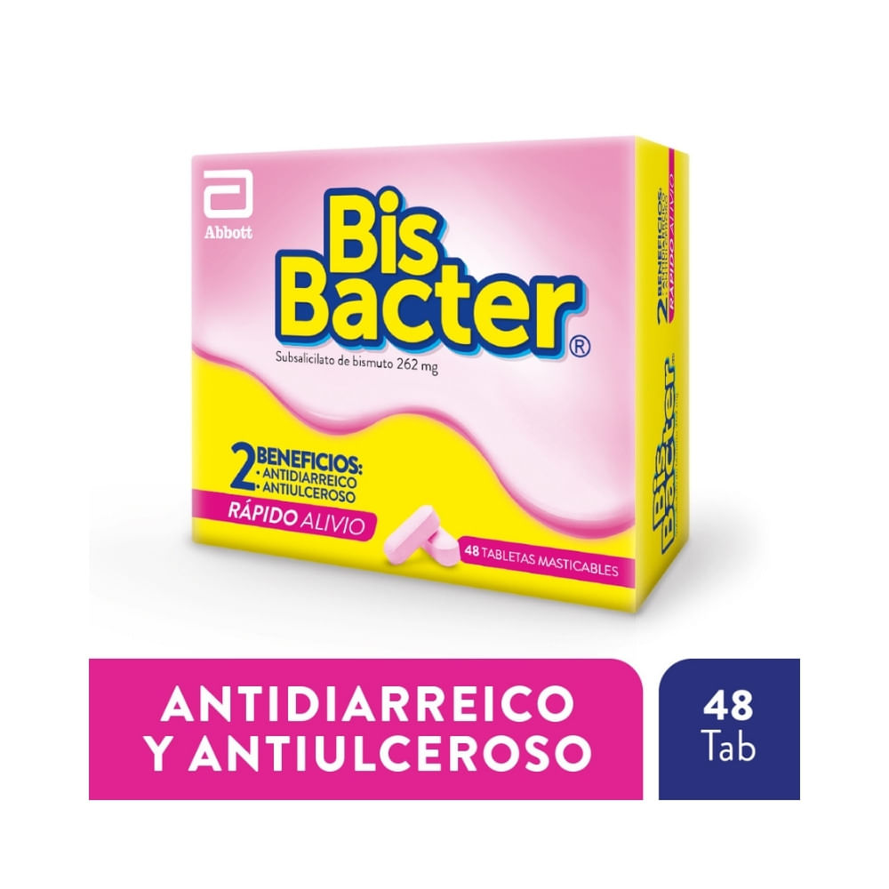 Bisbacter 262 mg 48 Tabletas