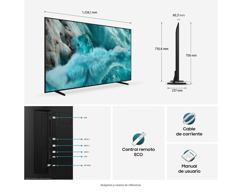 Televisor Samsung 55” Smart QLED 4K Q7F