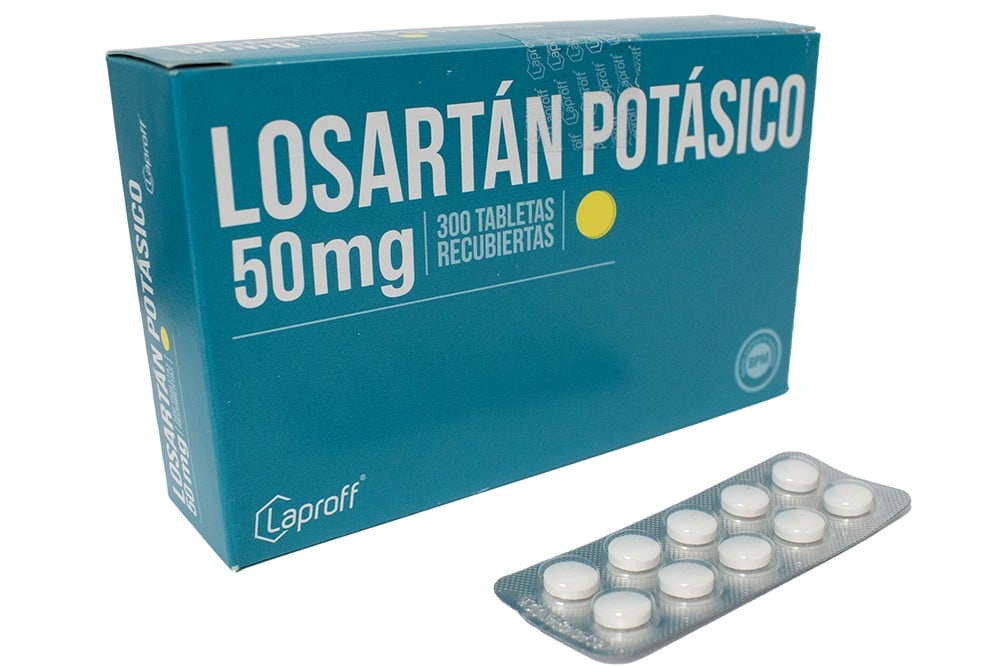 Losartán Potásico 50 Mg Laproff Caja con 300 Tabletas