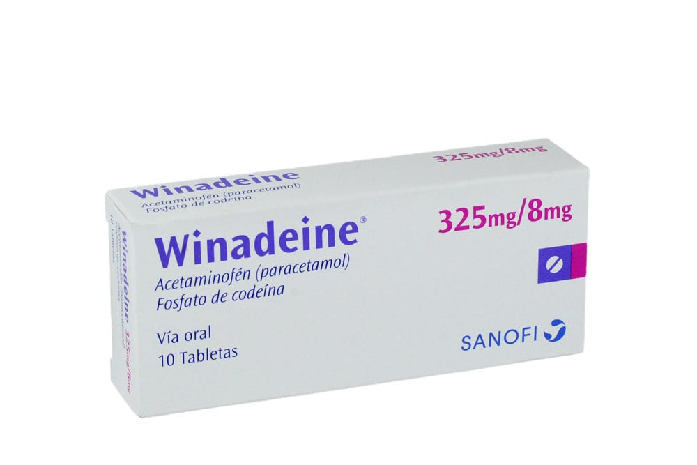 Winadeine 325 / 8 Mg Caja con 10 Tabletas