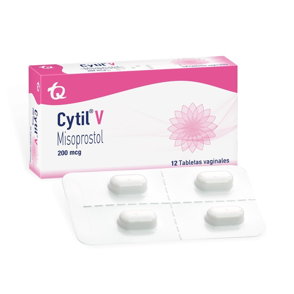 Cytil V Misoprostol 200 Mcg12 Tabletas Vaginales