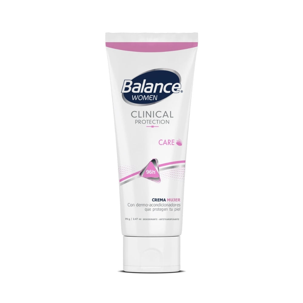 Desodorante Balance Maxi Crema Clinical Care Mujer x 70 gr