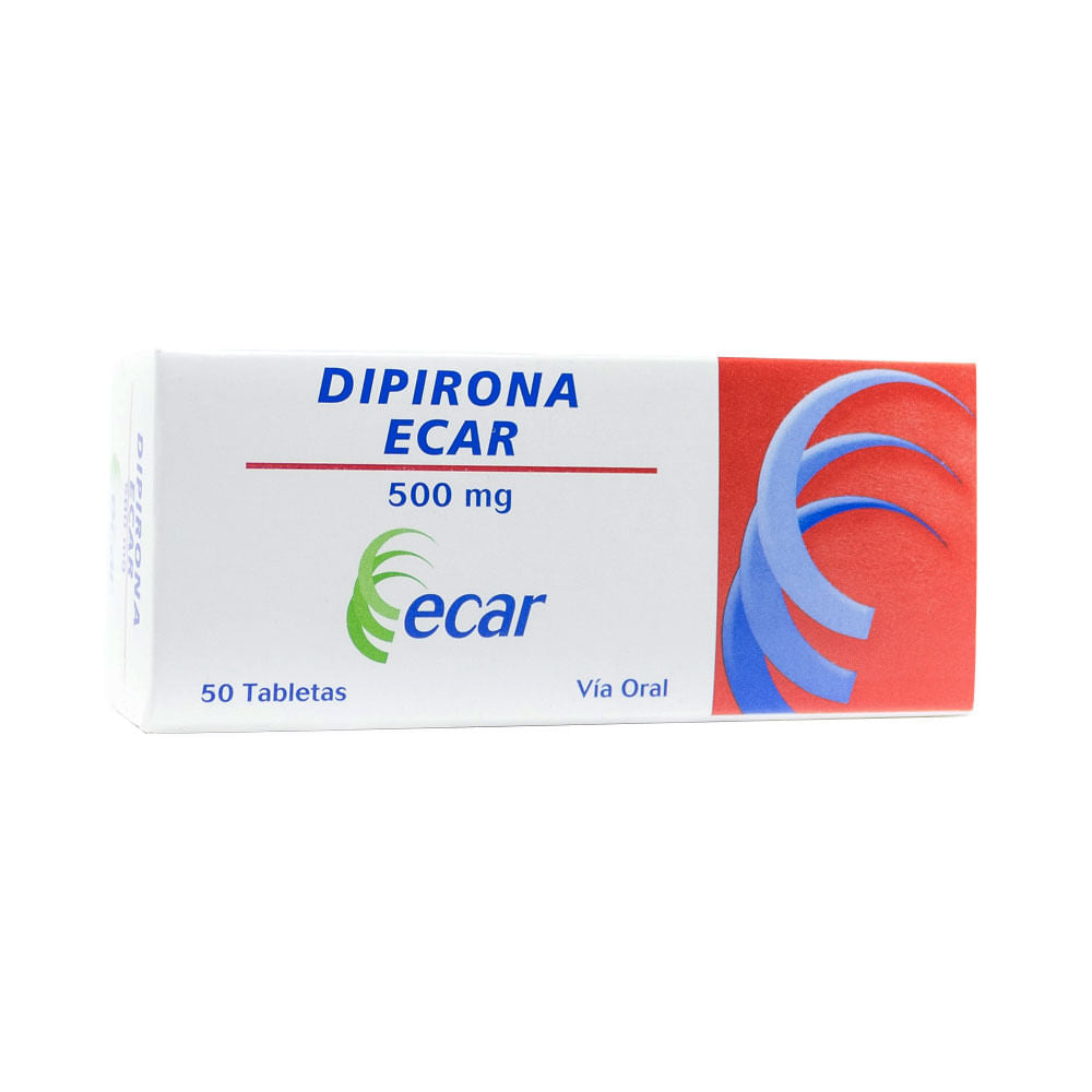 DIPIRONA ECAR TABLETAS 500 MG - CAJA X 50 UNDS