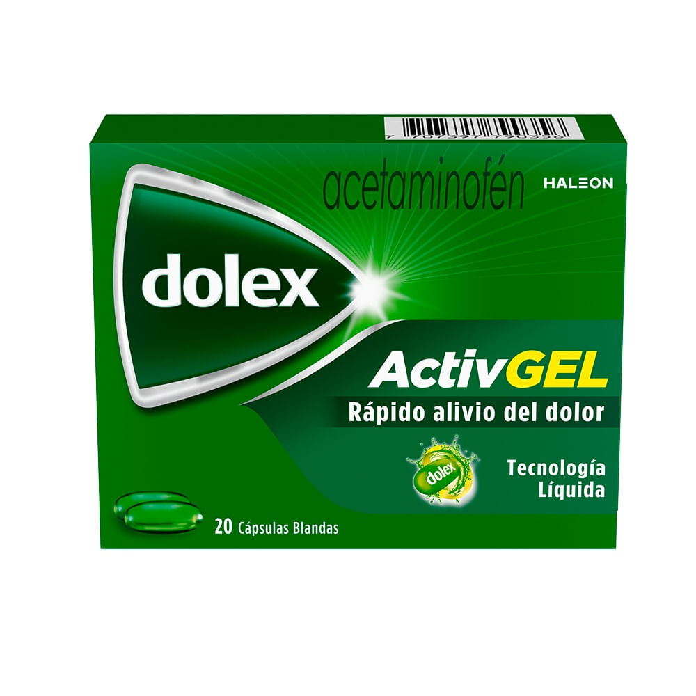 Dolex Activgel 500 mg Caja x 20 Cápsulas