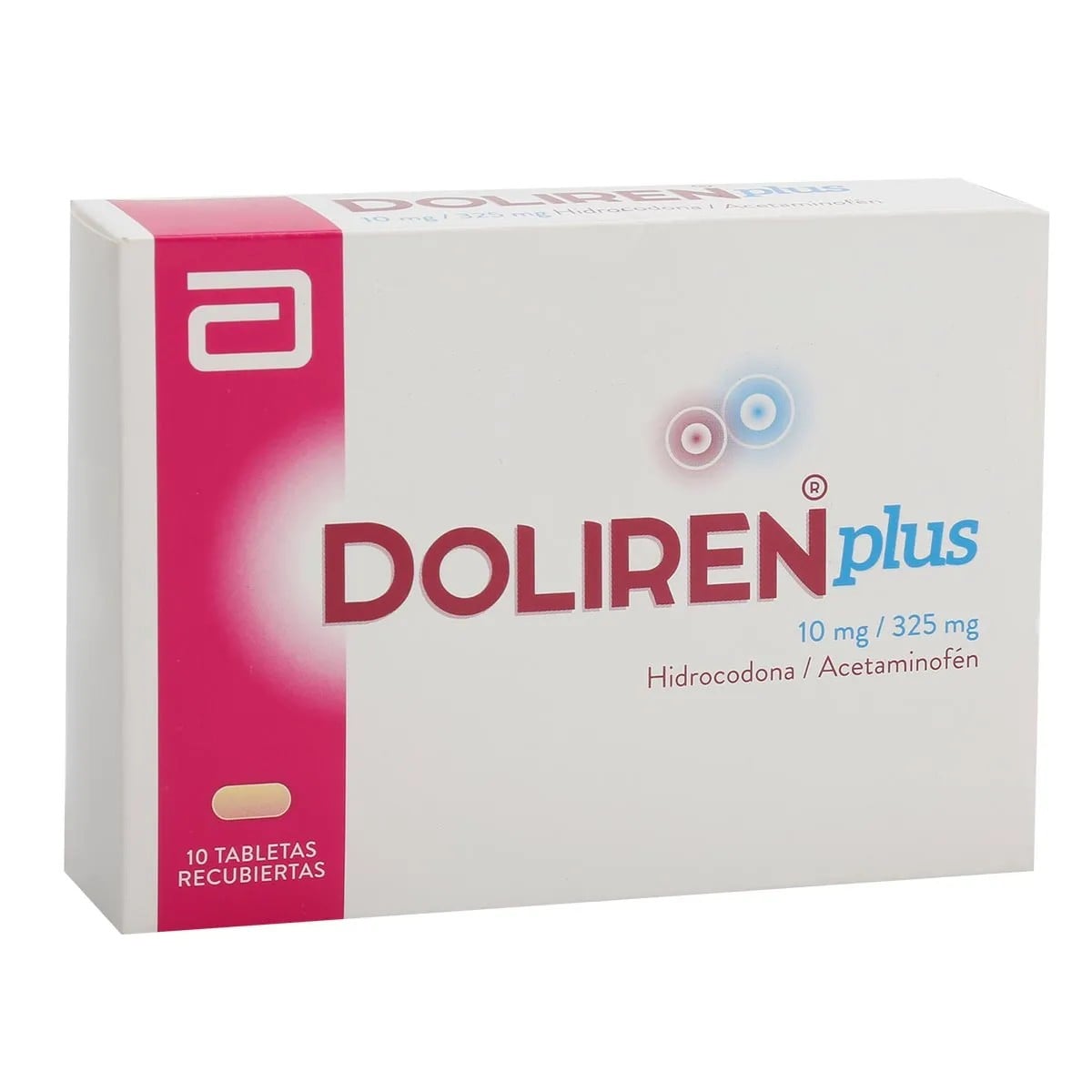 Doliren Plus Hidrocodona + Acetaminofén 10mg/325mg Abbott Caja x 10 Tabletas
