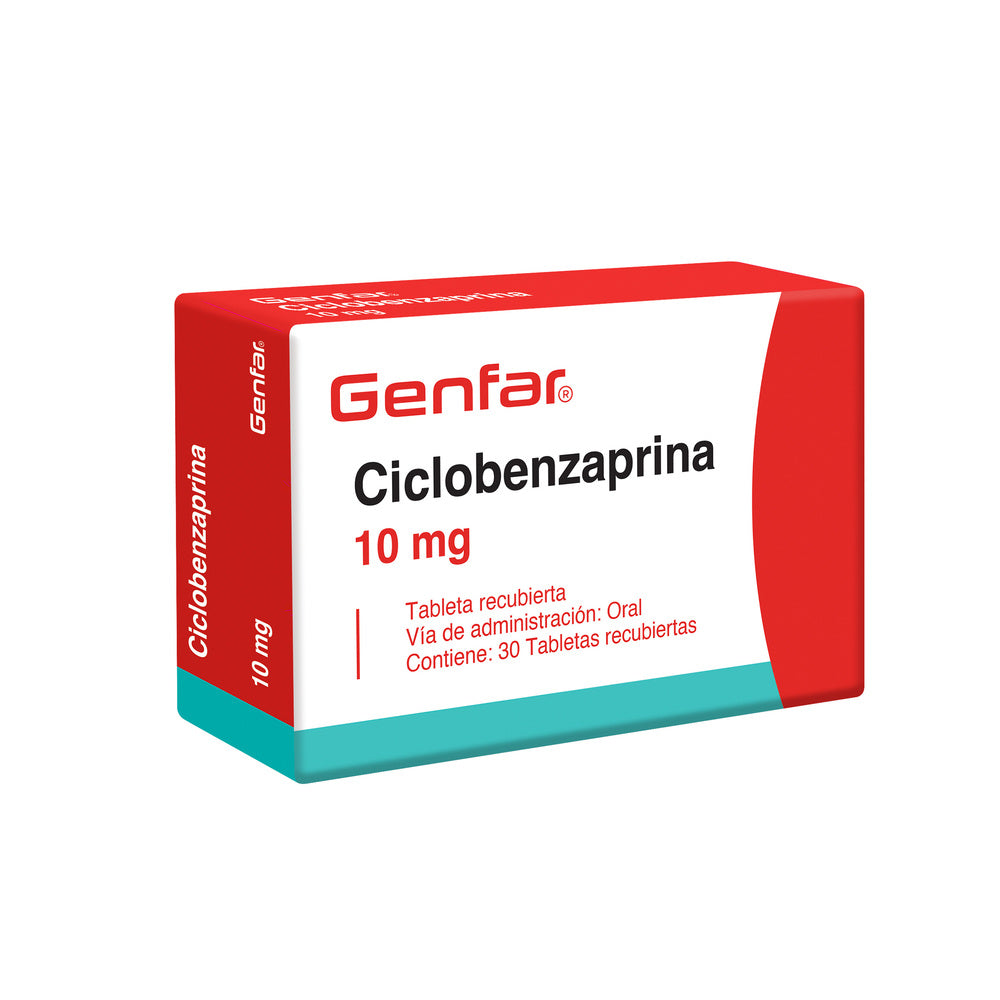 Ciclobenzaprina 10 mg Eurofarma Caja x 30 Tabletas