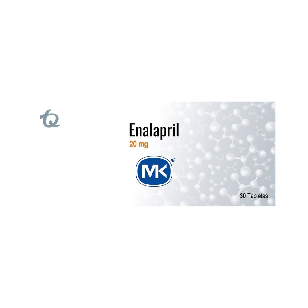 Enalapril MK 20mg Caja x30 Tabletas