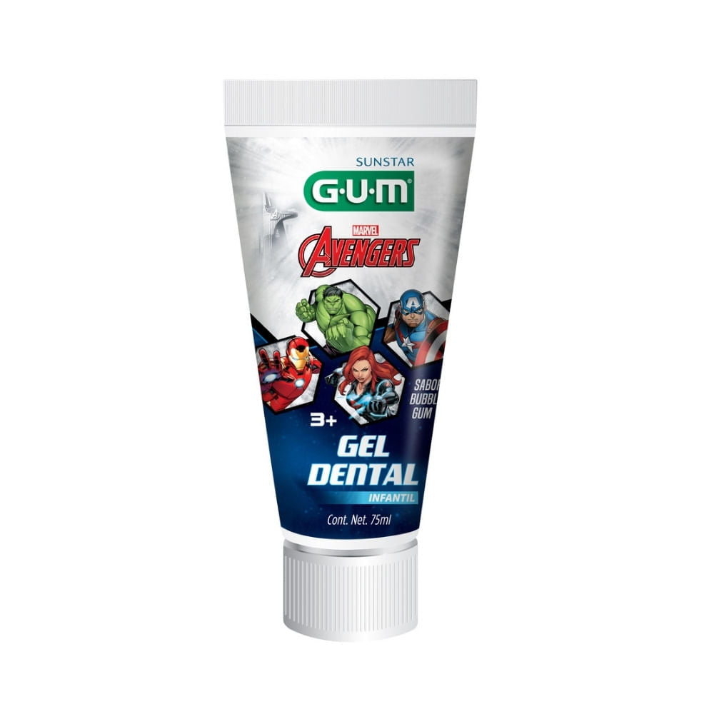 Gel Dental gum Avengers Sabor Bubble Gum X 75ml