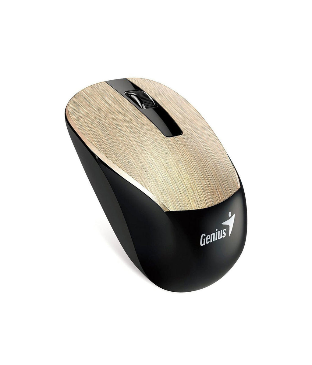 Mouse Nx-7015 Oro Inalámbrico