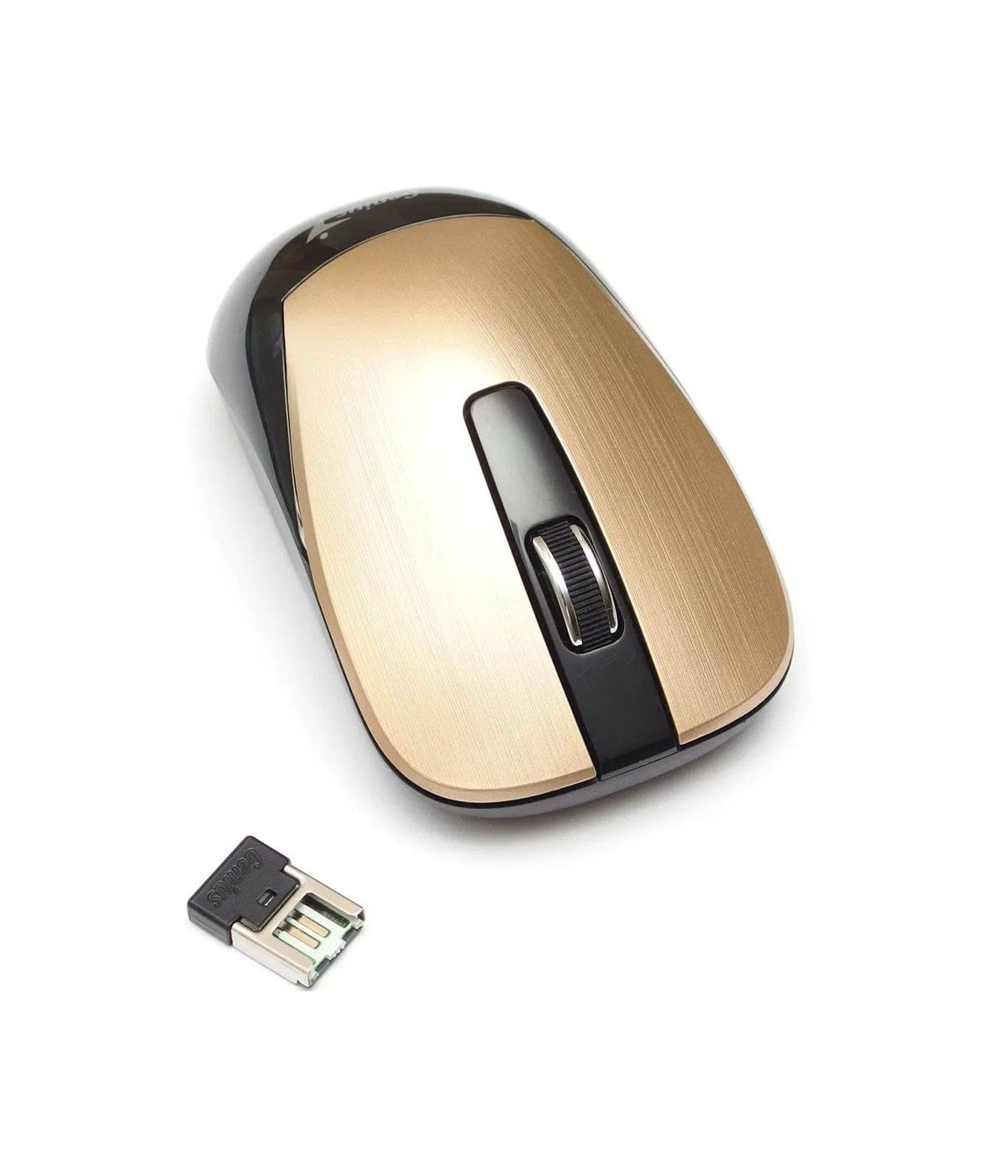 Mouse Nx-7015 Oro Inalámbrico
