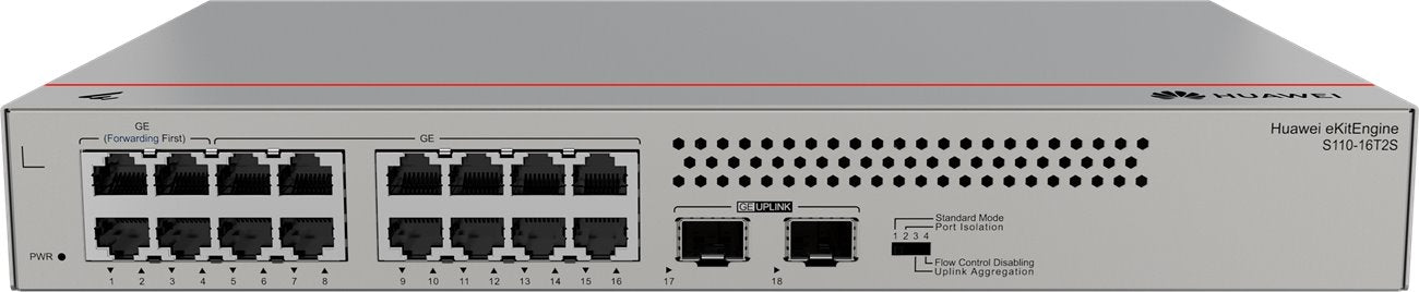 Switch Huawei eKitEngine No Admin 16 Puertos 10/100/1000 Mbps 2 SFP