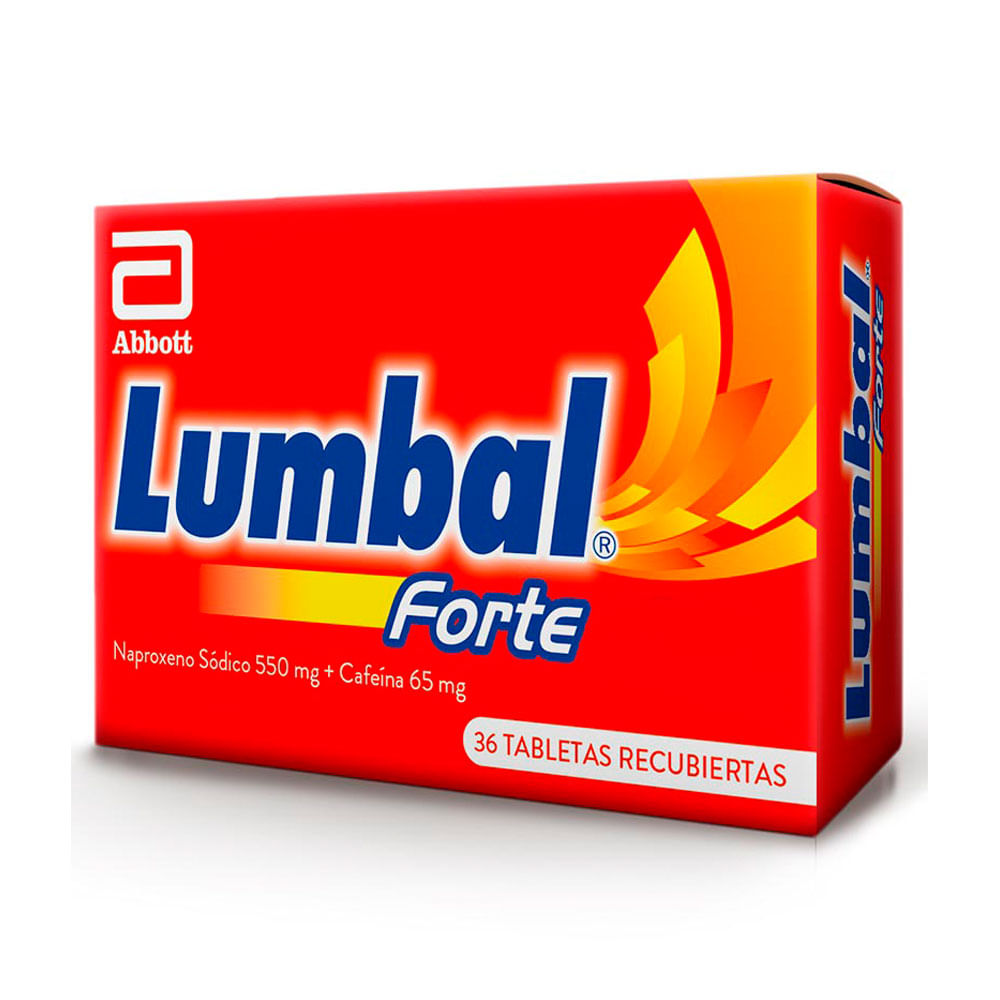Lumbal Forte Caja x 36 Tabletas ( NAPROXENO+CAFEINA 550/65MG )