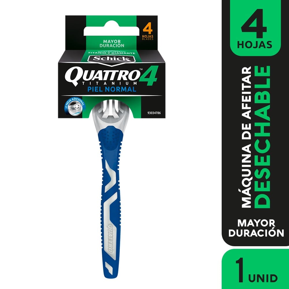 Maquina de Afeitar Schick Quattro Titanium Emp 10 Emp 1 U