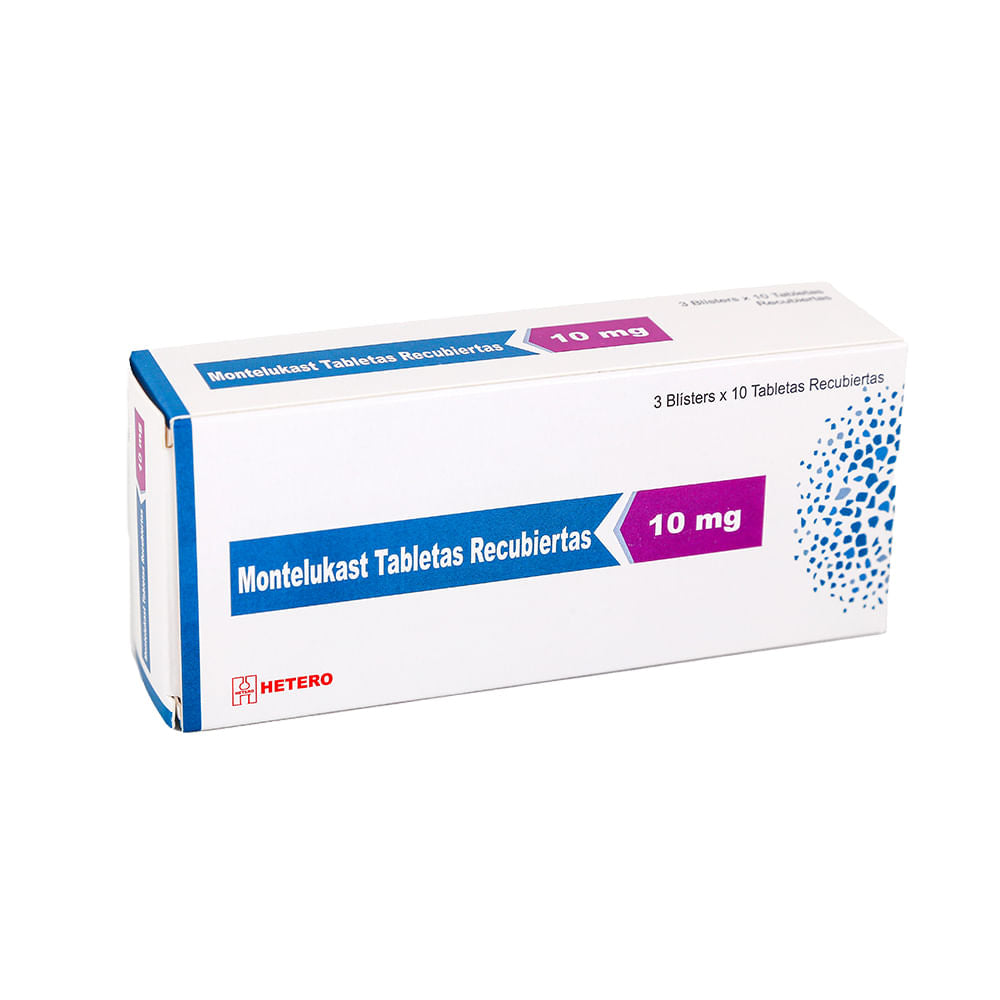 MONTELUKAST TABLETAS 10 MG CAJA X 30 UNDS