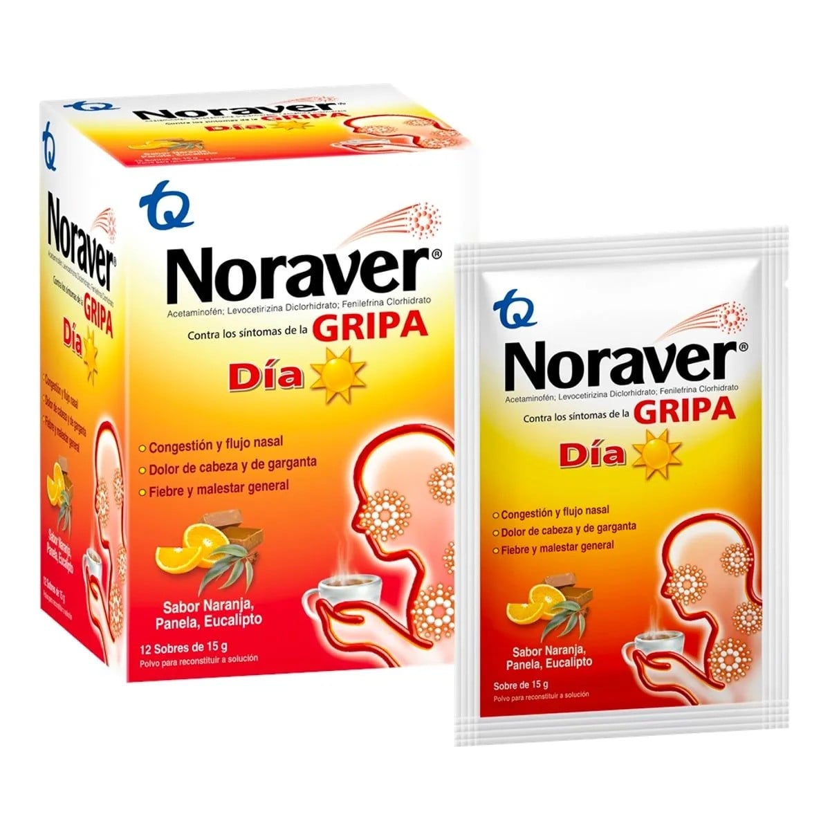 Noraver Gripa Día Caja x 12 Sobres