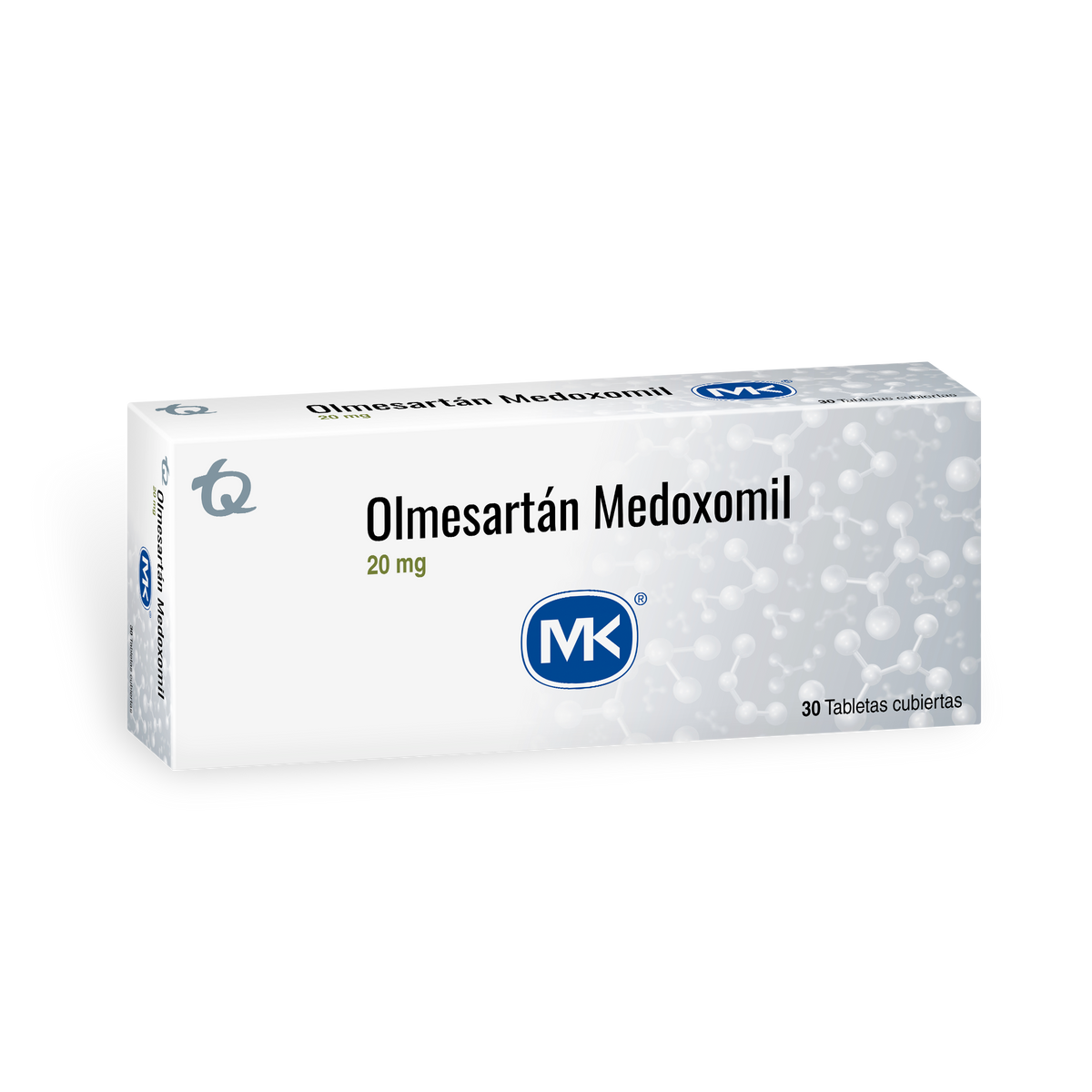 Olmesartan 20 mg MK Caja x 30 Tabletas