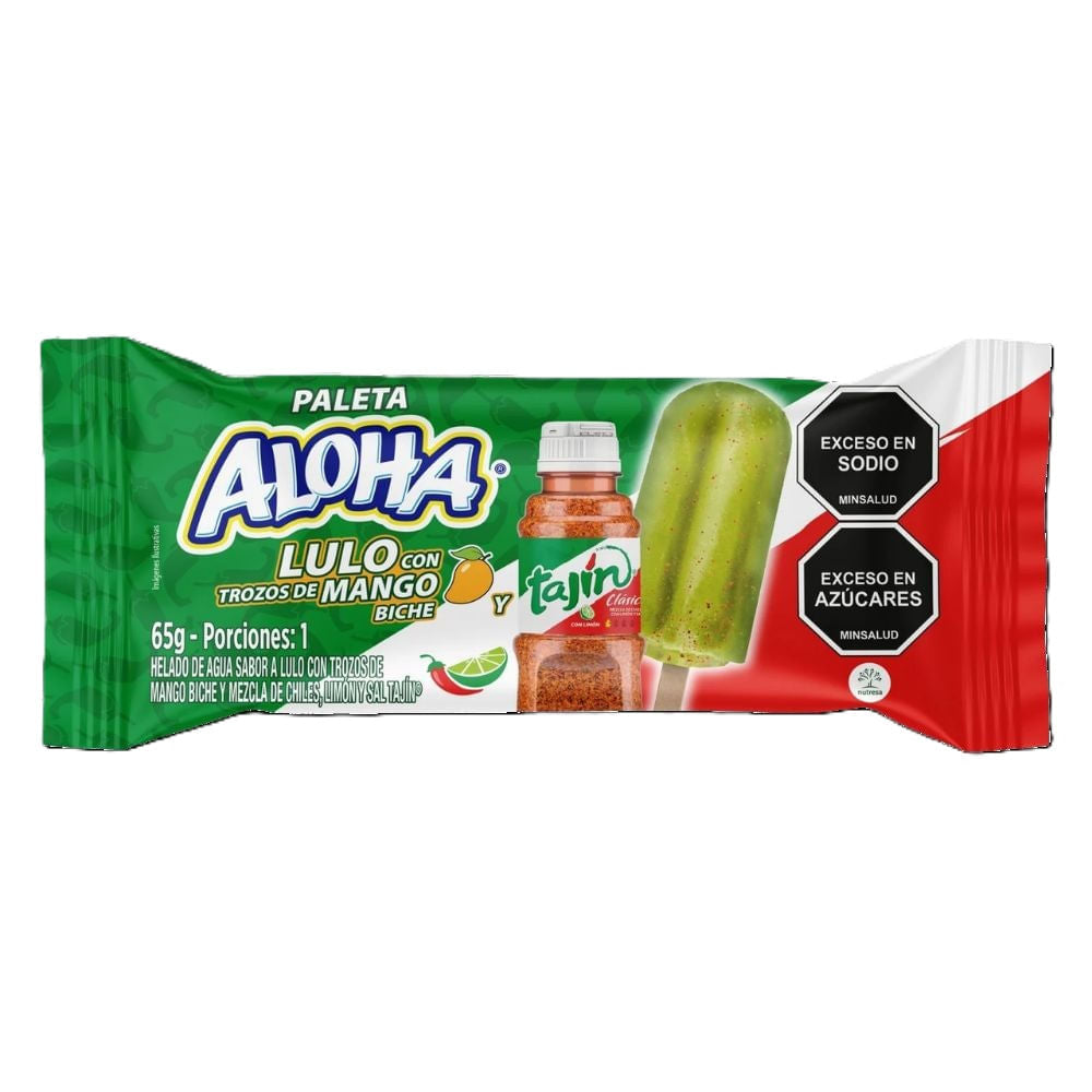 Aloha Lulo con Trozos de Mango y Tajin Biche Bolsa x 65 g