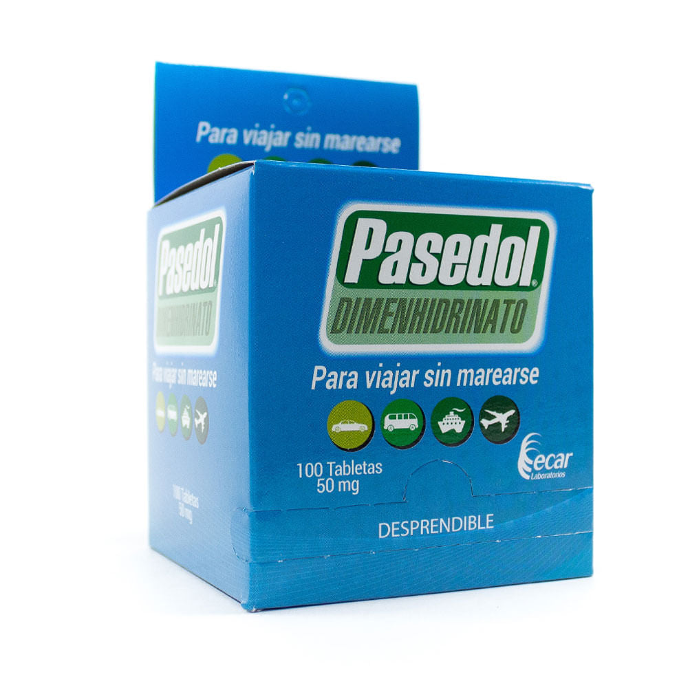 Pasedol Dimenhidrinato 50 Mg Ecar Caja X 100 Tabletas