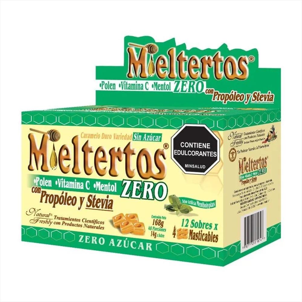 Pastillas Masticables Mieltertos Zero 12 Sobres
