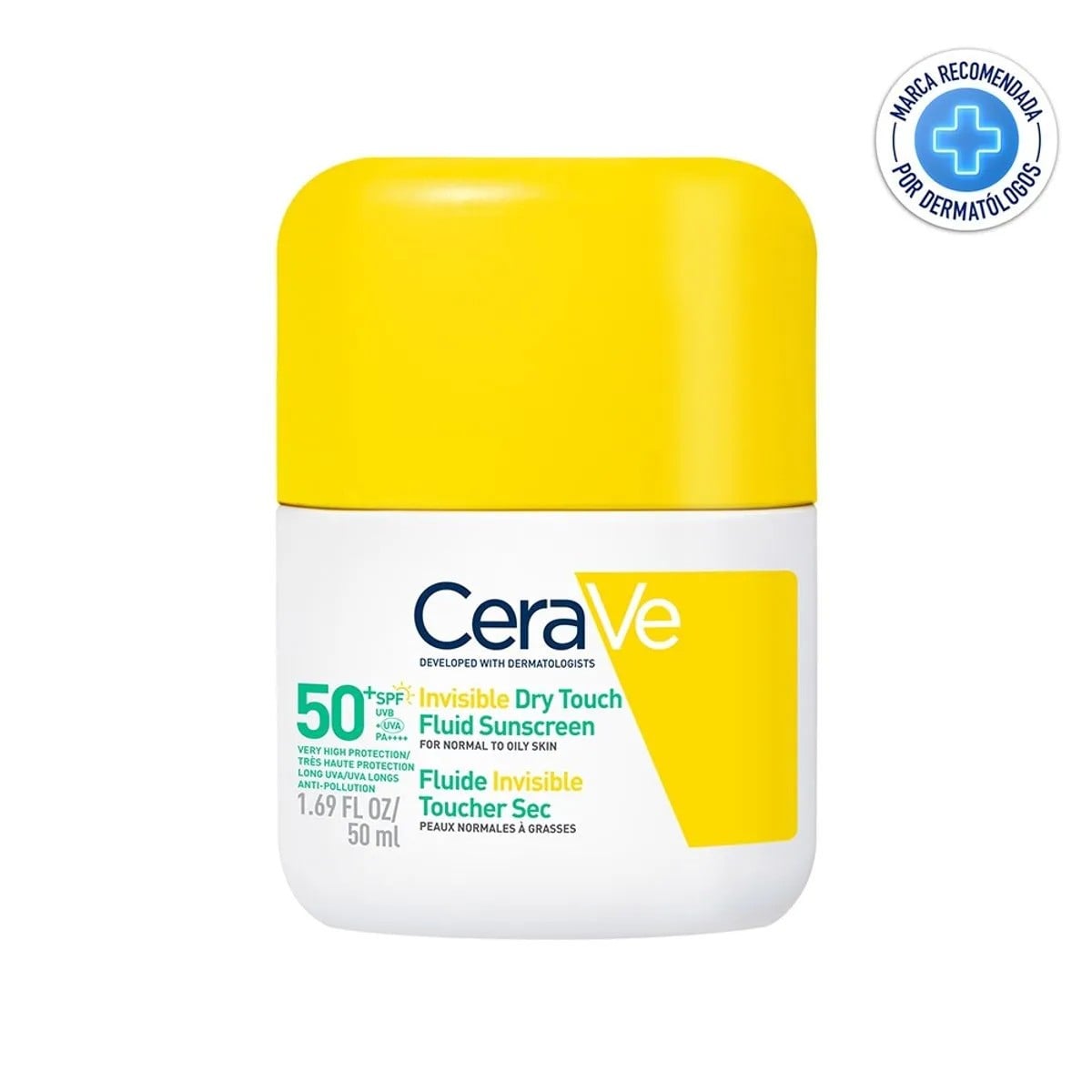 Protector Solar Cerave Fluido Invisible Oil Control Spf50 Frasco x 50 ml