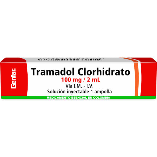 Tramadol Genfar 100 mg Caja x 1 Ampolla