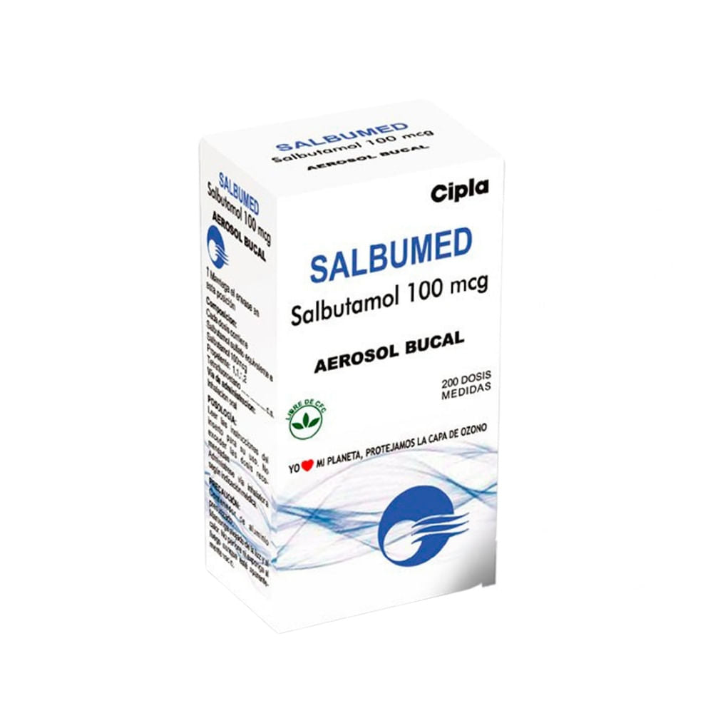 Salbumed 100MCG Frasco x 200 Dosis ( Salbutamol )